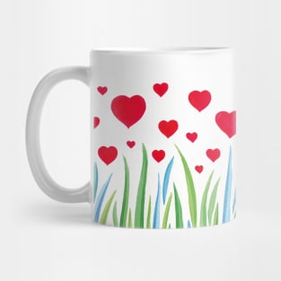 Heart Flowers Mug